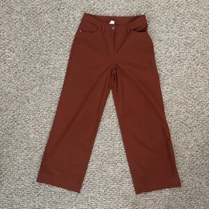 Lululemon Burnt Orange Cropped Trousers